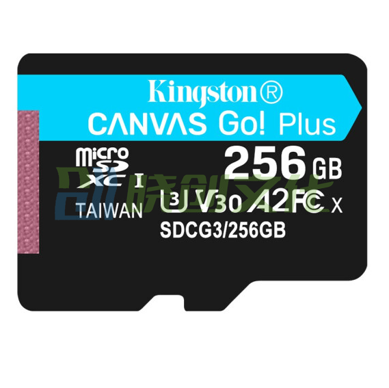 金士顿TF卡(Micro SD) 摄像头专用 高速存储内存卡 170M/S SDCG3/256GB