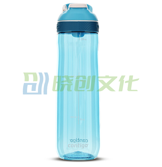 CONTIGO   美国Contigo 按键水杯户外运动随手杯密封防漏 天蓝色HBC-COR001