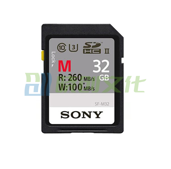 索尼（SONY）32G存储卡 SF-M32 SDHC UHS-II 内存卡/SD卡 260MB/S读取速度