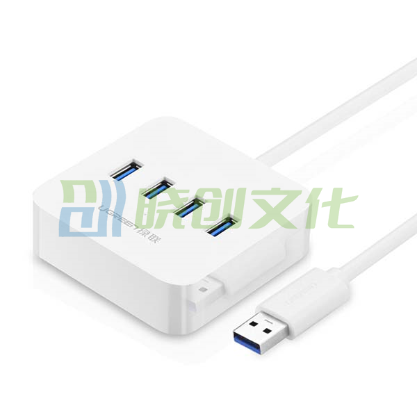 绿联  USB集线器 30201 USB3.0 0.5米 带电源接口 货号：JC