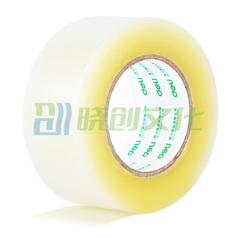 得力30285封箱胶带55mm*200y*45um(6卷/筒)(普透)