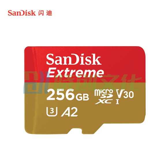 闪迪 256GB TF（MicroSD）存储卡 U3 V30 C10 4K A2 至尊极速移动版内存卡SDSQXA1-256G-ZN6MA 读速160MB/s