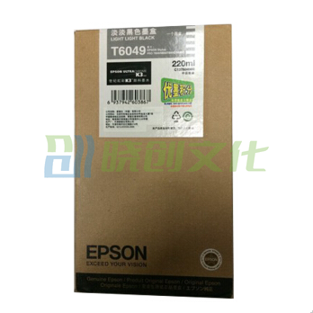 爱普生（EPSON） T6049原装墨盒 适用于9880C 7880C 7800 9800 220ml T6049 淡淡黑色