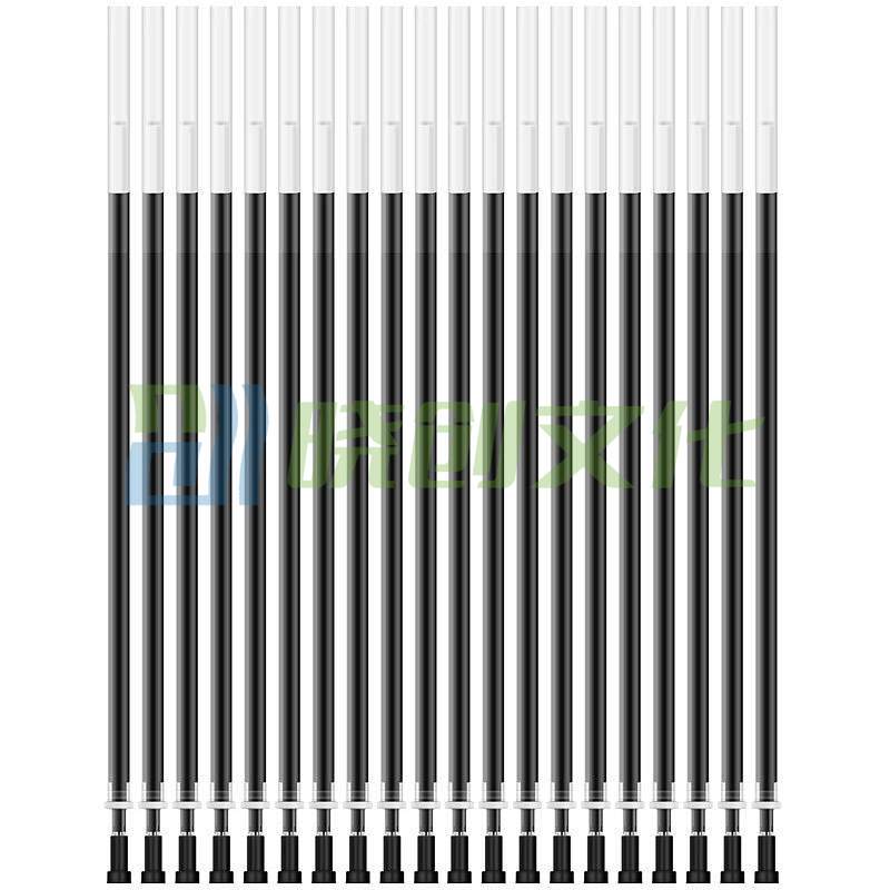 得力 A702 学生中性替芯0.5mm全针管(黑)   20支/盒  按盒销售