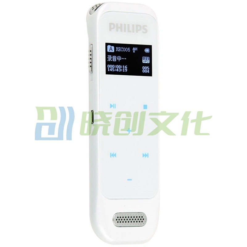 飞利浦（PHILIPS）VTR6600 8GB 学习记录 高清触摸微型数字降噪录音笔 白色