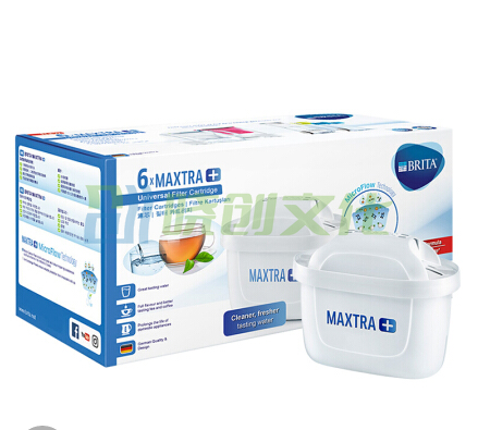 碧然德（BRITA）滤水壶滤芯 Maxtra+多效滤芯6只装 家用过滤净水壶净水器超滤机纯水软水 新升级标准版滤芯