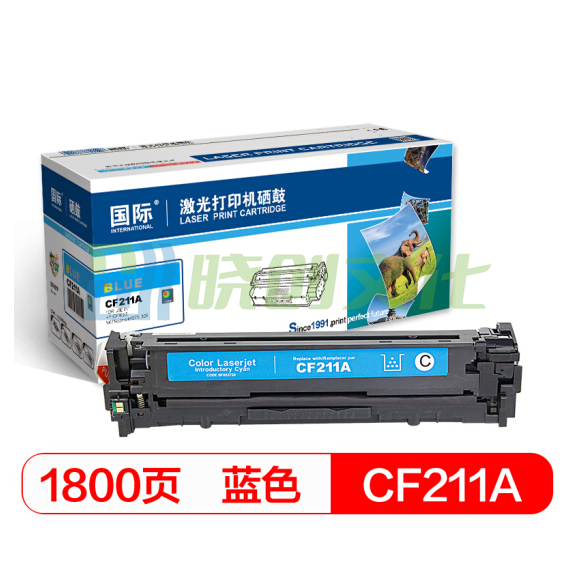 国际 CF211A蓝色硒鼓（适用惠普 HP M251n 251nw/M276n/M276nw/CRG331/MF8280/LBP7100Cn）