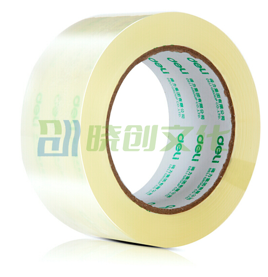 得力(deli)透明封箱胶带30246打包胶带 48mm*40y*50um 10卷