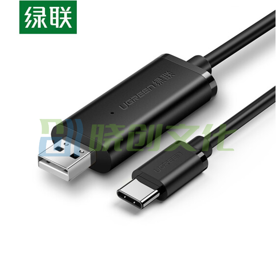 绿联  2米 70420 黑色USB2.0转Type-C对拷线 黑色  货号：WY