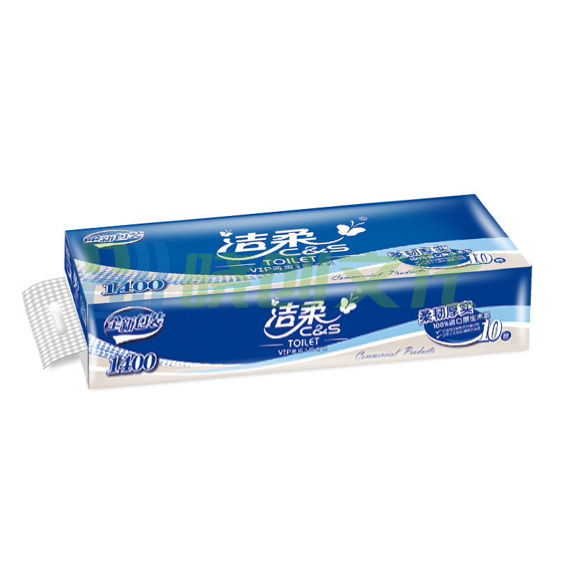 洁柔  JJ177-10A 商用3层*140克卷纸卫生纸10卷/提  货号：XWL