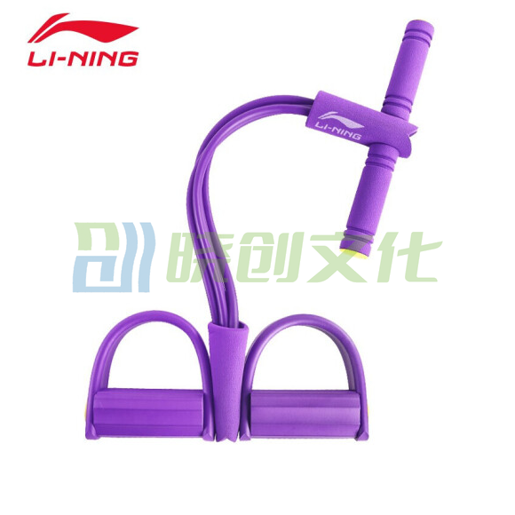 李宁（LI-NING）USP426 脚蹬拉力器弹力绳健身器材仰卧起坐辅助器多功能脚踏瑜伽环卷腹家用普拉提运动弹力带