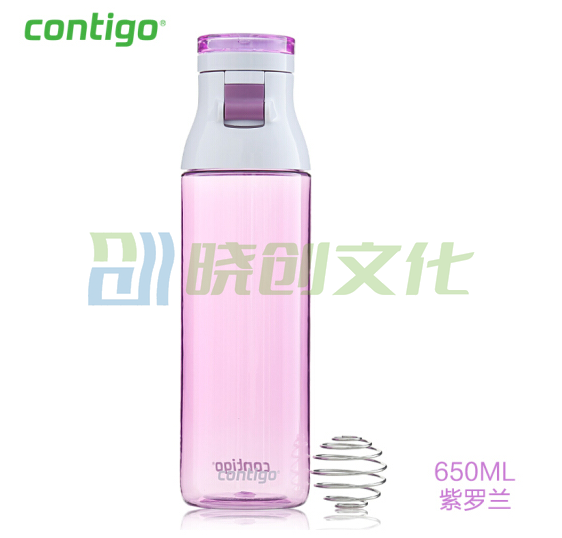 CONTIGO    美国 杯户运动水杯外防漏便携蛋白质粉摇摇杯-杰克逊650ML 紫罗兰色HBC-JAC002