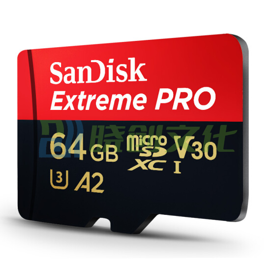 闪迪（SanDisk）64GB TF（MicroSD）存储卡 U3 C10 A2 V30 4K 至尊超极速移动版内存卡SDSQXCY-064G-ZN6MA 读速170MB/s