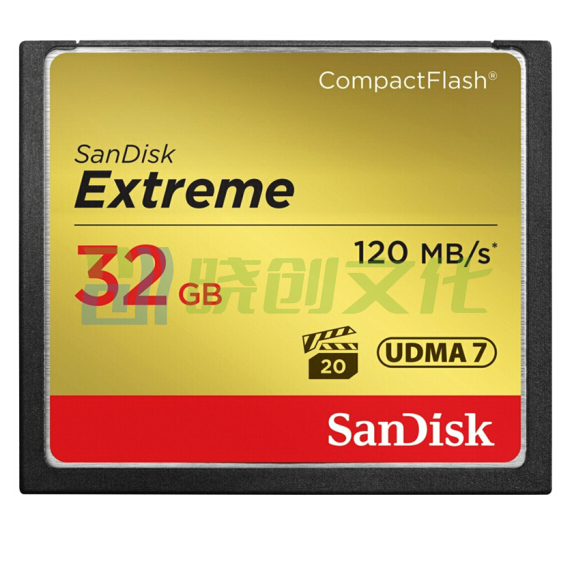 闪迪（SanDisk）32GB CF（CompactFlash）存储卡 中高端单反相机内存卡 UDMA7 至尊极速版 读速120MB/s