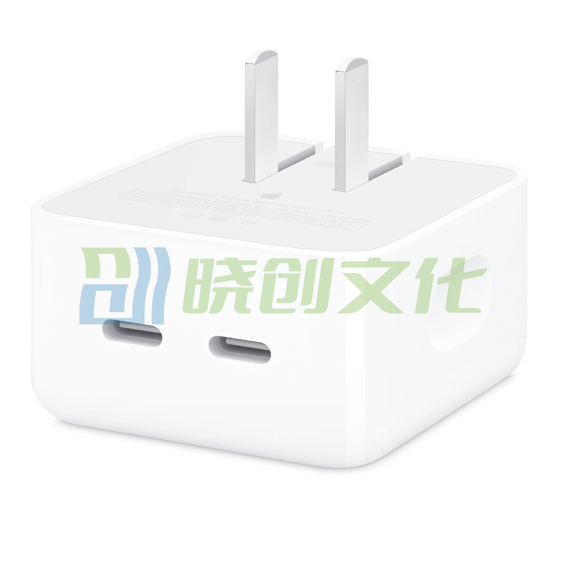  Apple 35W 双USB-C端口 小型电源适配器 双口充电器 充电插头   货号：GD