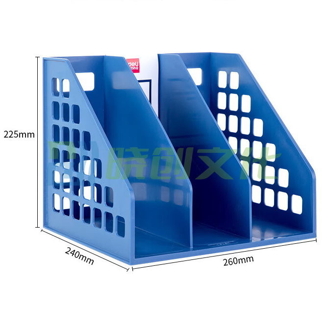 得力 9830 三联一体文件框270*240mm  (单位:只) 蓝色