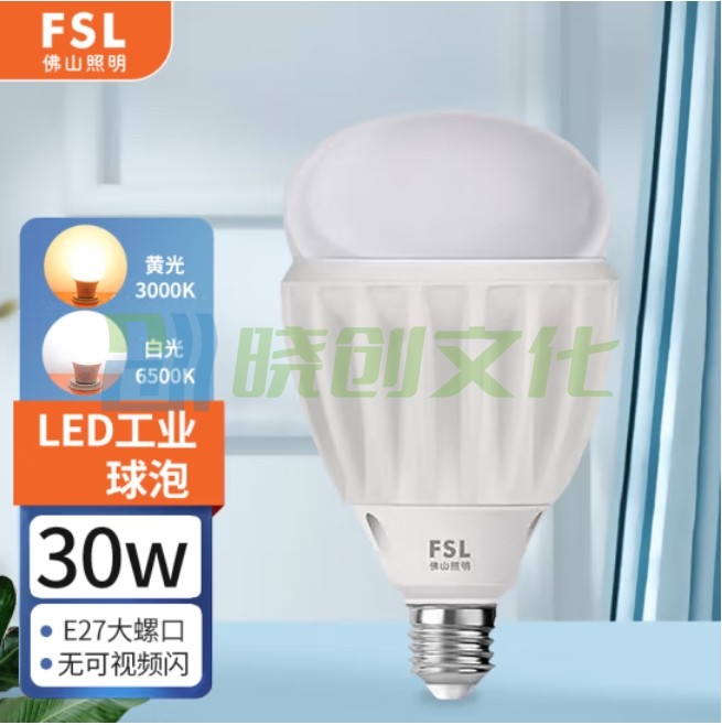 佛山FSL A100/30W/E27/3000K超炫三代 LED球泡