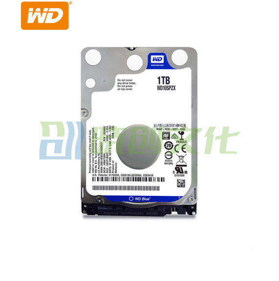 西部数据 笔记本硬盘 WD Blue 西数蓝盘 1TB 5400转 128MB SATA (WD10SPZX)