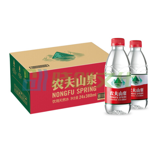    饮用瓶水380ml   24瓶一箱