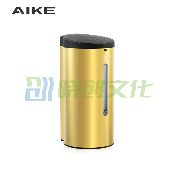 艾克（AIKE）不锈钢皂液器 全自动感应洗手液器AK1205 金色